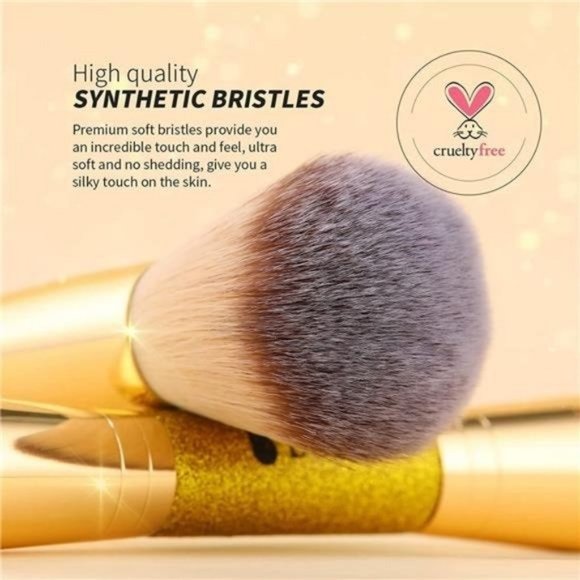 Makeup Brushes Double Ended Blush Powder Brush ideal for cream or powder - Picture 2 of 6